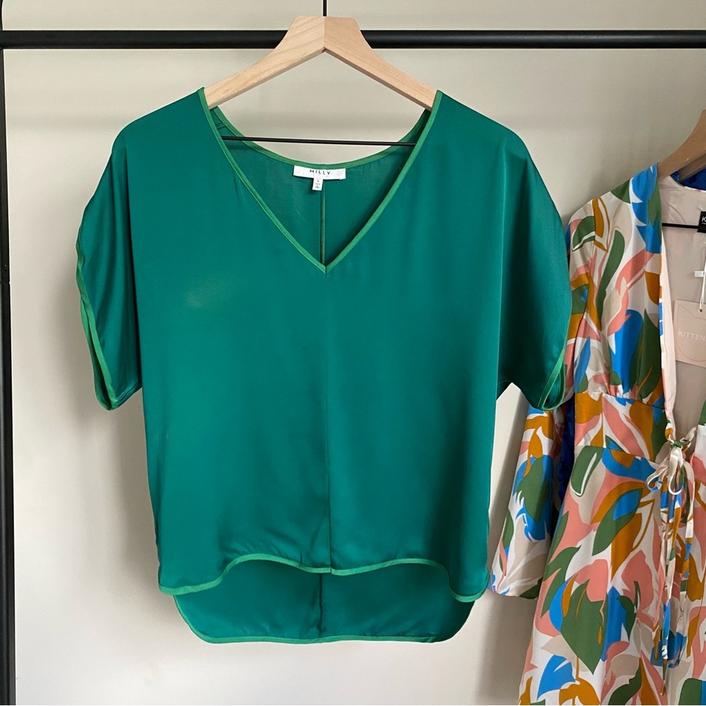 Milly‎ Silk Blend Top